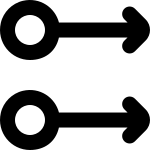Arrow Right Double Circle 325 SVG Icon